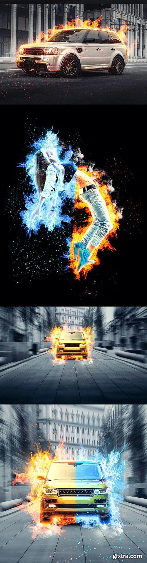 GraphicRiver - Burn Flame Photoshop Action - 19129849