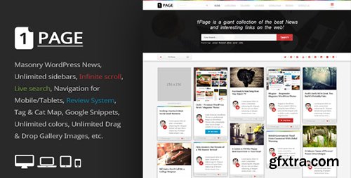 ThemeForest - 1Page v2.8 - Masonry WordPress News interesting links - 6831624