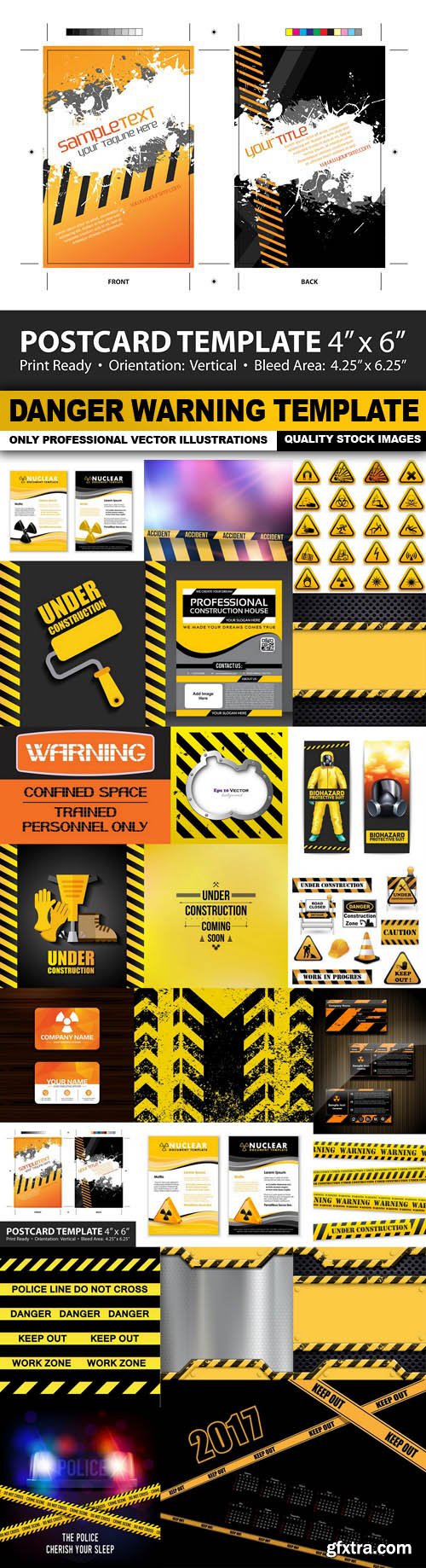 Danger Warning Template - 24 Vector