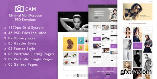 ThemeForest - CAM | Minimal MultiPurpose PSD Template 11875135