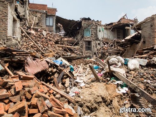 Collection of earthquake destruction of the ruins of tragedy crack 25 HQ Jpeg