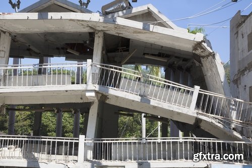 Collection of earthquake destruction of the ruins of tragedy crack 25 HQ Jpeg