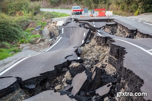 Collection of earthquake destruction of the ruins of tragedy crack 25 HQ Jpeg