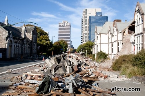 Collection of earthquake destruction of the ruins of tragedy crack 25 HQ Jpeg