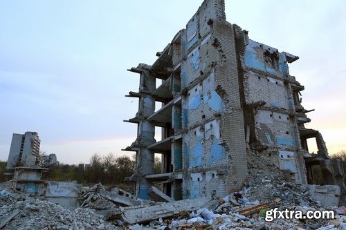 Collection of earthquake destruction of the ruins of tragedy crack 25 HQ Jpeg