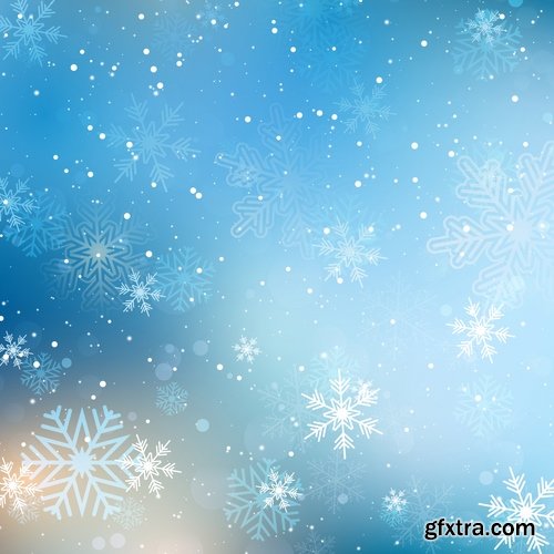 Collection of logo 2017 Christmas New Year background is card gift card 25 EPS