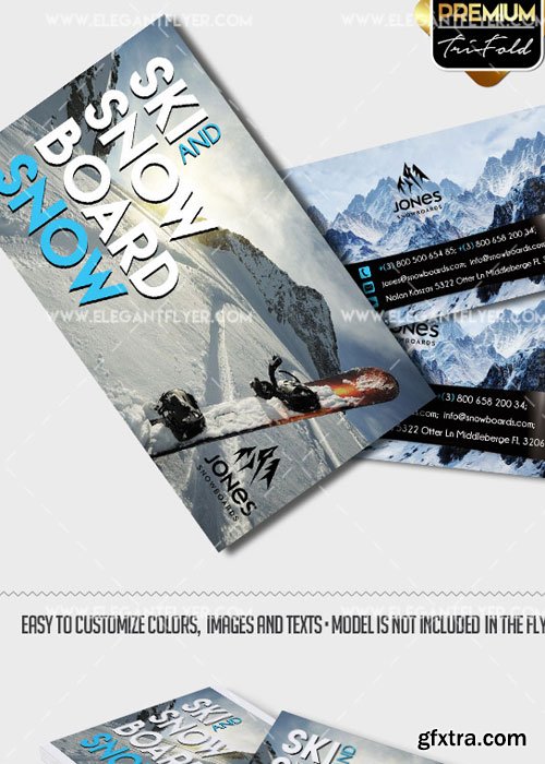 Winter Sport V9 Premium Business card PSD Template