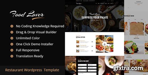 ThemeForest - Food Lover v1.2.1 - Restaurant WordPress Theme - 17758512