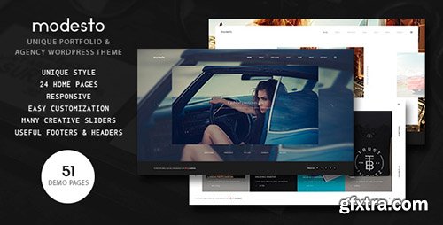 ThemeForest - Modesto v1.2 - Portfolio, Photography, Agency Powerful WordPress Theme - 16964965