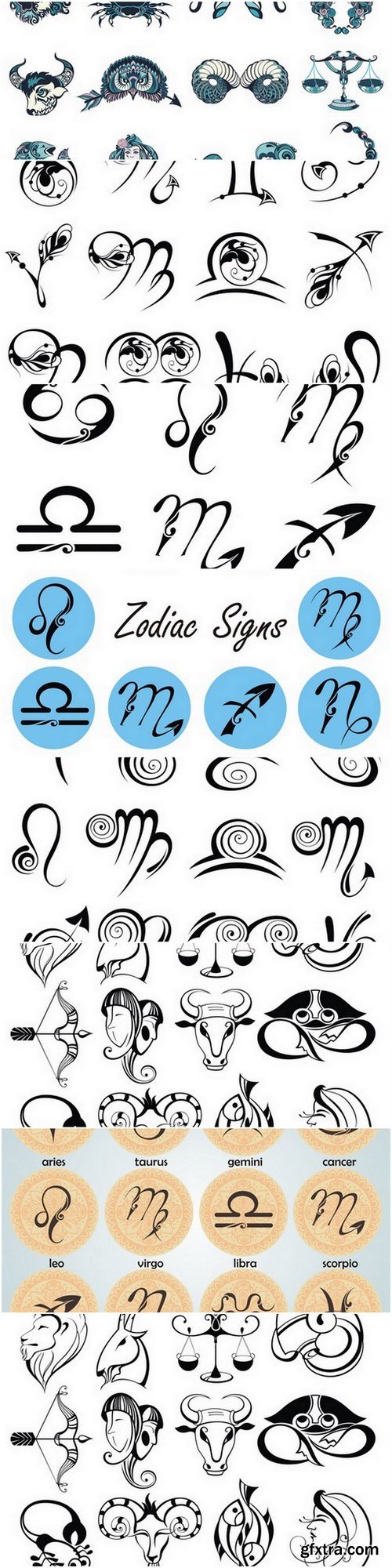 zodiac - 8 EPS Vector Stock