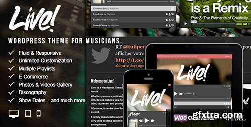 ThemeForest - Live! v2.0.6.9 - Music Wordpress Theme - 3409542