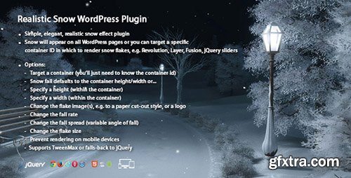 CodeCanyon - Realistic Snow WordPress Plugin v1.1 - 18972690