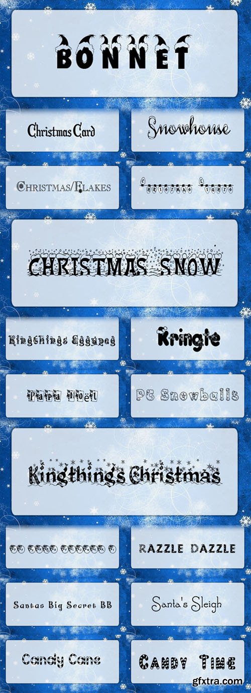 20 Christmas Fonts [TTF/OTF]