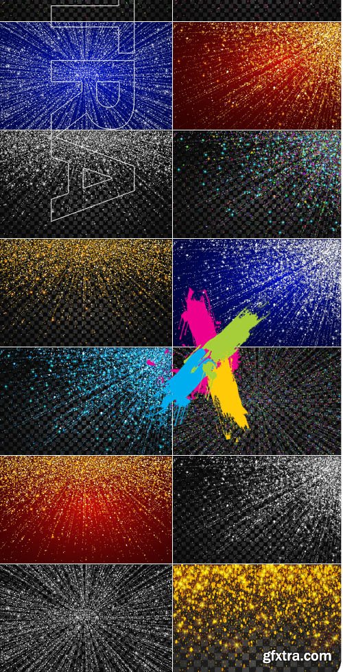 Festive explosion of confetti glitter background vector