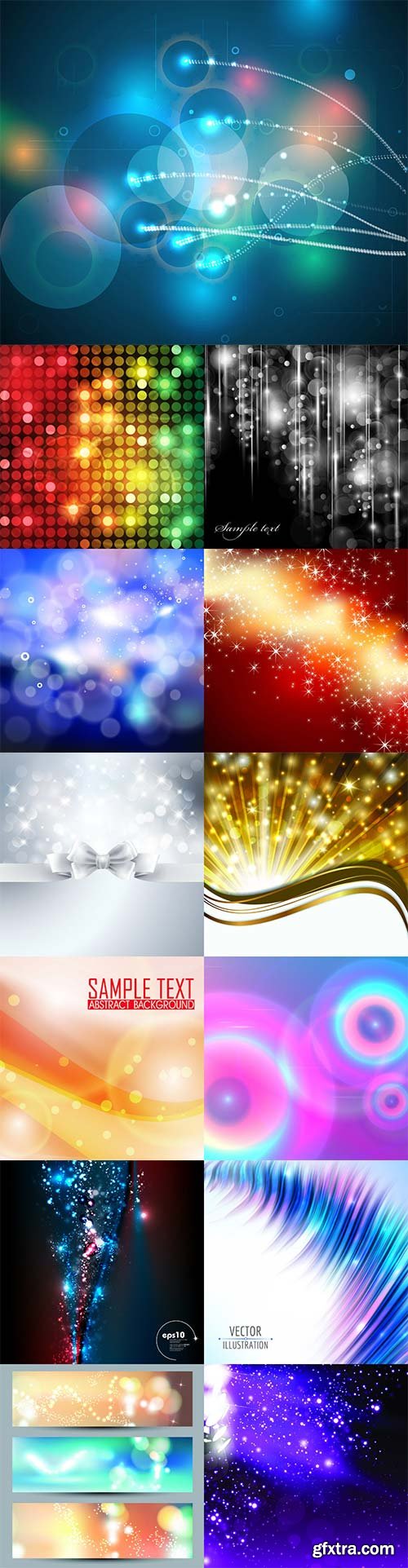 Vector bokeh colorful backgrounds - 8