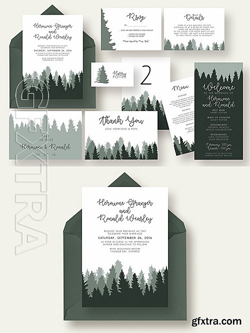 CM - Woods Wedding Invitation Suite 1131864