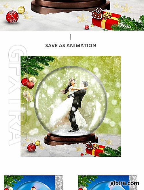 GraphicRiver - Gif Animated Snow Globe Photoshop Action 19202214