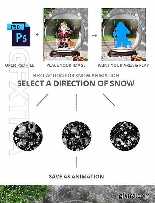 GraphicRiver - Gif Animated Snow Globe Photoshop Action 19202214