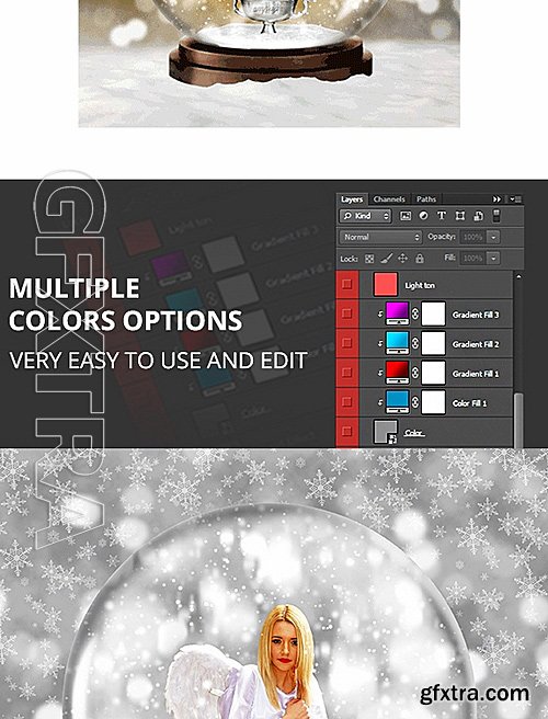 GraphicRiver - Gif Animated Snow Globe Photoshop Action 19202214