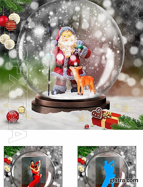 GraphicRiver - Gif Animated Snow Globe Photoshop Action 19202214