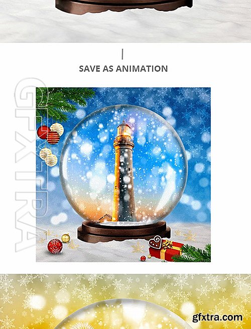 GraphicRiver - Gif Animated Snow Globe Photoshop Action 19202214