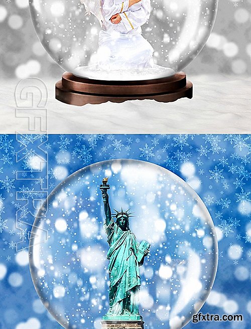 GraphicRiver - Gif Animated Snow Globe Photoshop Action 19202214