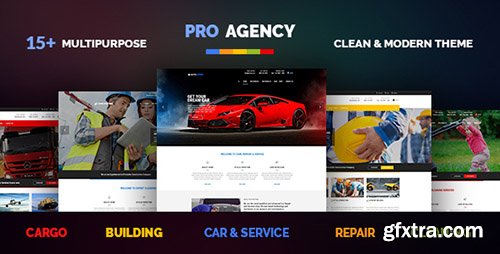 ThemeForest - Pro Agency v1.3.3 - Multipurpose Building & Construction, Car Repair & Logistics, Cleaning & Garden Theme - 11882965