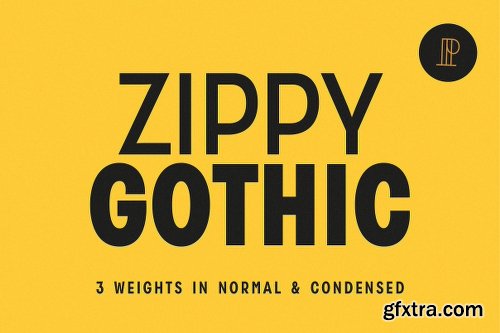 CreativeMarket Zippy Gothic 1120340