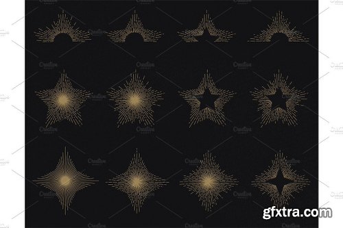 CreativeMarket Retro Solar Flares 1123615