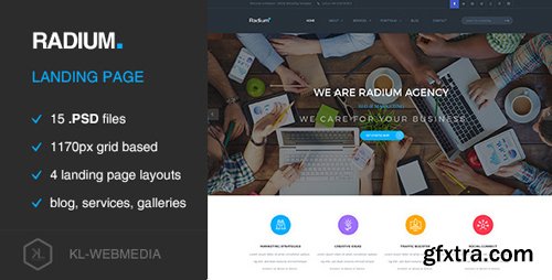 ThemeForest - Radium - Creative Landing Page PSD Template 14247008