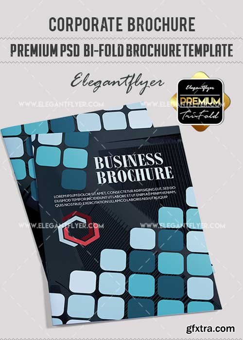 The Corporate V5 Premium Bi-Fold PSD Brochure Template