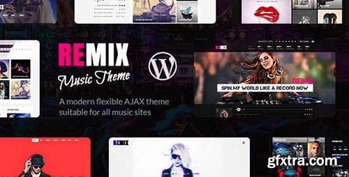 ThemeForest - Remix v3.6.3 - Professional Music and Musician Ajax WP Theme - 8473753