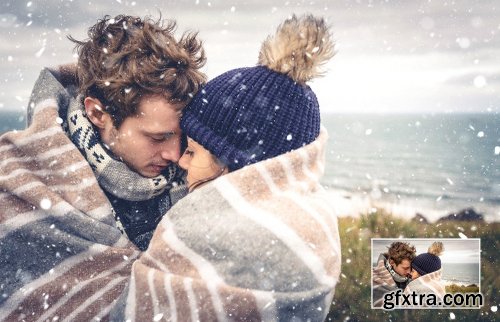 CreativeMarket Let It Snow! Photoshop Action 1120372