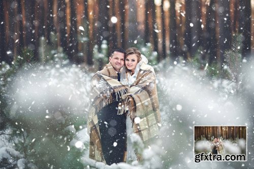 CreativeMarket Let It Snow! Photoshop Action 1120372