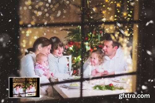 CreativeMarket Let It Snow! Photoshop Action 1120372