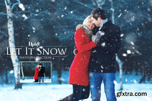 CreativeMarket Let It Snow! Photoshop Action 1120372