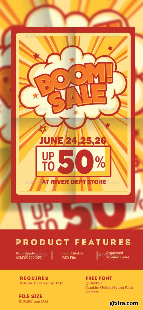 GR - Retro Boom Sale Promotion Flyer 16670132