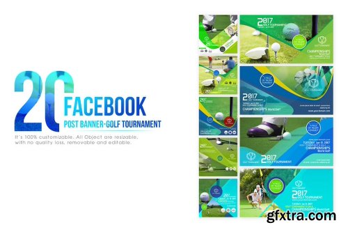 20 Facebook Post Banner-Golf Tournament