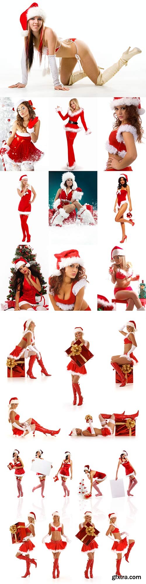 New year sexy girls raster clipart - 2