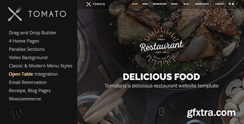 ThemeForest - Tomato v1.0.2 - Restaurant, Cafe, Espresso WordPress Theme - 14601591