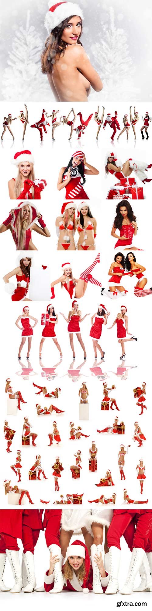 New year sexy girls raster clipart - 3