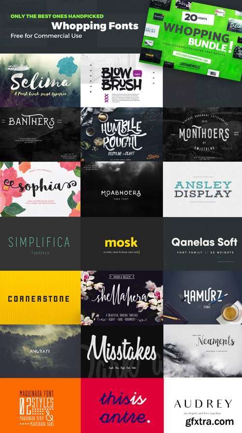 20 Whopping Fonts in 2016