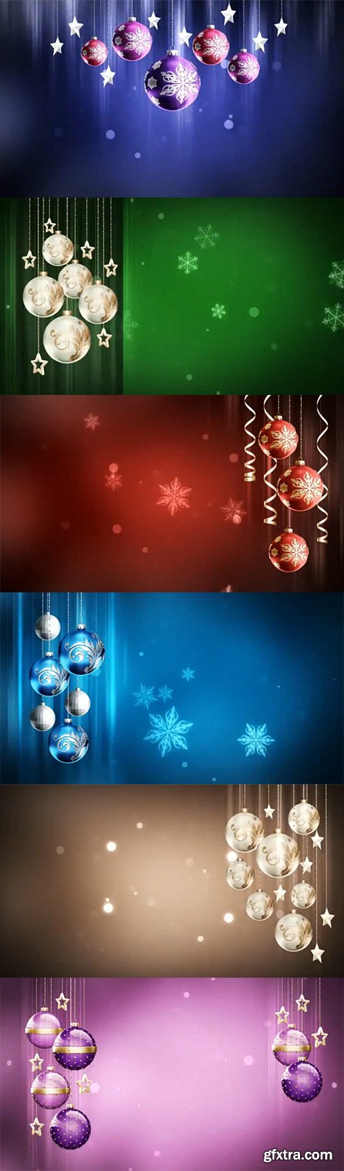 Christmas ball rotates background footage