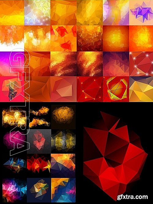 CM - Over 60 Polygonal Background 1128881