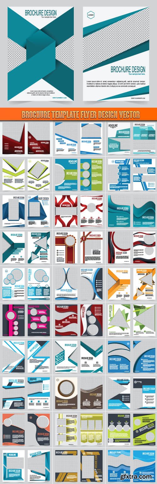 Brochure template Flyer design vector