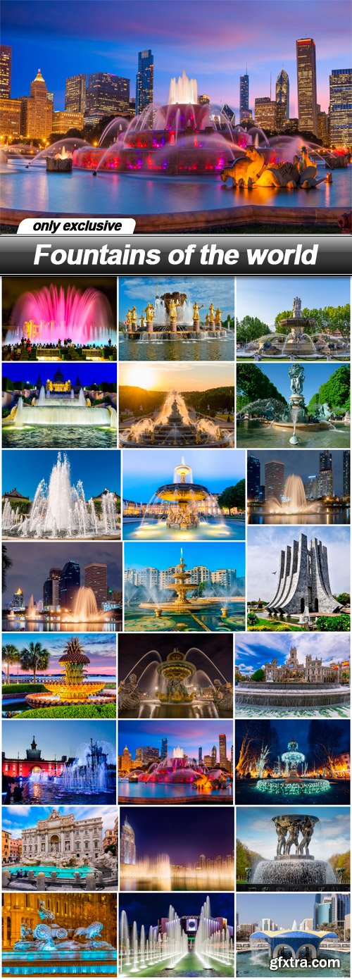 Fountains of the world - 24 UHQ JPEG