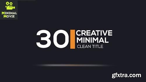 Videohive - 30 Minimal Clean Titles - 19180148