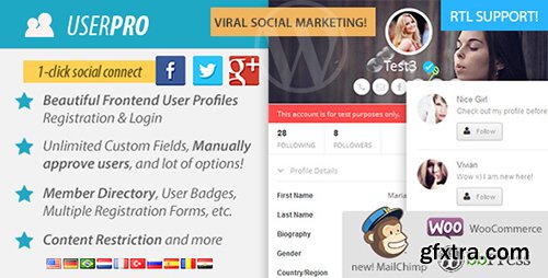 CodeCanyon - UserPro v4.9.1 - User Profiles with Social Login - 5958681