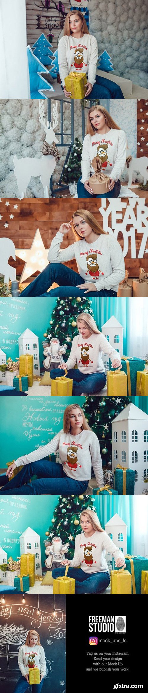 CM - Christmas Sweatshirt Mock-Up Vol.2 1107656