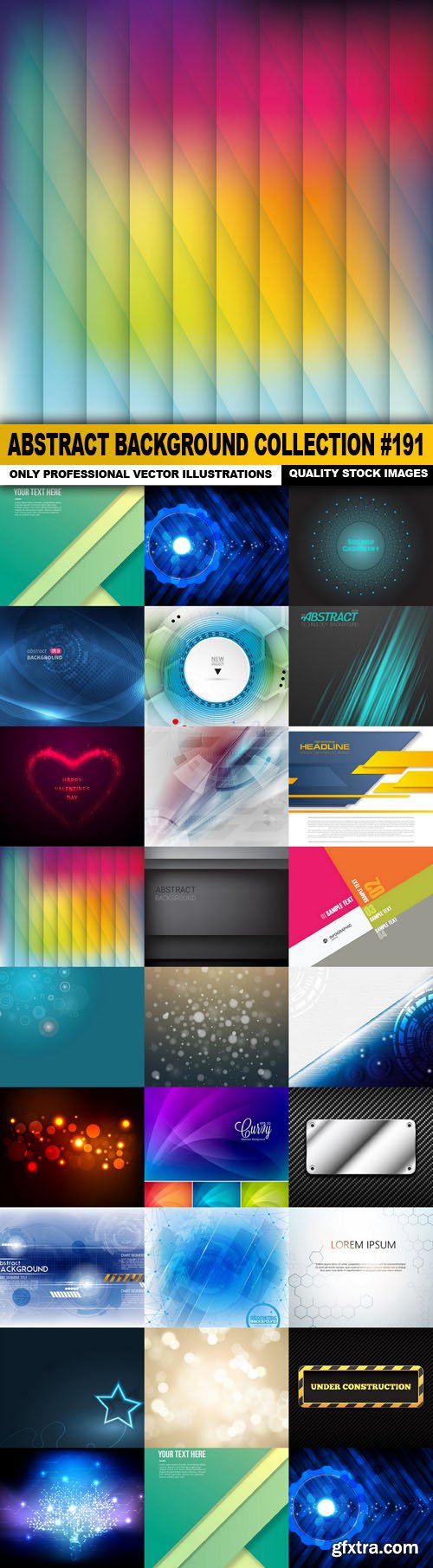 Abstract Background Collection #191 - 25 Vector